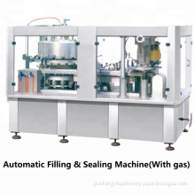 Automatic Beer Can Filling Machine, Carbonated Drinks Can Filling Sealing Machine